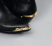 New! WESTERN COWBOY BOOT TIPS & HEEL Guards Complete set Brass Boot tips & Heels