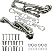 Exhaust Headers Polished Stainless Steel SBC Headers for 1988-1995 Chevrolet GMC C1500 C2500 K1500 K2500 1992-1995 Chevrolet Blazer Tahoe GMC Suburban Yukon 5.0L 5.7L 305 350