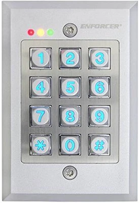 SECO-LARM SK-1123-FDQ 12/24V Vandal Resistant Flush-Mount Access Control Keypad