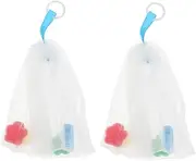 HONITANO 2Pcs Soap Foaming Facial Cleansing Pouches for Making Lightweight and Convenient Soap Nets for Handmade Durable and Easy to Use