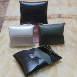 零錢包-光澤黑 珍珠白 墨綠色/質感 個性 名牌包款式