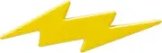 [A N KINGPiiN] AN KINGPiiN Lapel Pin for Men Yellow Lightening Flash Brooch Suit Stud, Shirt Studs Men's Accessories Ename
