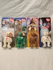 TY Beanie Babies - McDonald's Error Set of International Bears. Set of 4