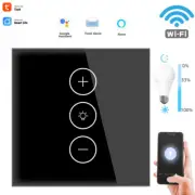 10A Tuya Smart Life WiFi Touch Dimmer Switch Light Led Backlight APP Wireless