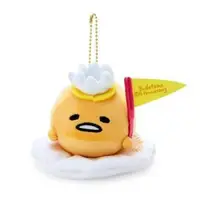 在飛比找O!MyGod購物商城優惠-Sanrio 蛋黃哥 趴姿 絨毛玩偶吊飾 (週年蛋生)