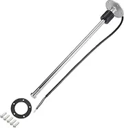 X AUTOHAUX Universal Marine Fuel Sending Unit Float Replacement Fuel Gauge Gas Tank Diesel Water Level Sender Unit Sensor, 15" 380mm, Anti-Corrosion, Stainless Steel, Silver Tone