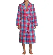 Polo Ralph Lauren Small / Medium Bennet Plaid Woven Cotton Robe House Coat