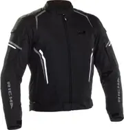 Richa Gotham 2 waterproof Motorcycle Textile Jacket, black-white, Size 5XL for Men Black White