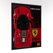 BRICK IN IT Wall Display Panel For LEGO® Technic Ferrari Daytona SP3 42143