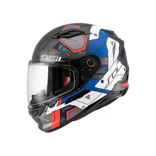 【SOL Helmets】SF-6全罩式安全帽 (機動裝甲_消光鐵灰/白) ｜ SOL安全帽官方商城