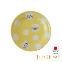 在飛比找momo購物網優惠-【Just Home】日本製手繪感貓咪陶瓷6吋點心盤/蛋糕盤