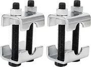 Coil Spring Compressor Set, Adjustable Stability Lift Lower Trucks Cars Universal Carbon Steel