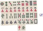 Abaodam 1set Miniature Mahjong Set Portable Travel Game for Seniors Beginners Lightweight Compact Design for for Spaces and Family Gatherings