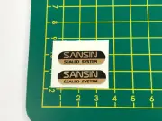 old school bmx decals stickers sansin hubs black on chrome