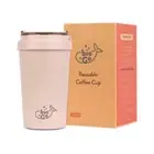 bioGo Rice Husk Fibre BPA-Free Reusable Coffee Cup 350ml - Faded Pink