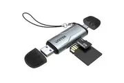 UNITEK 2-in-1 SD 3.0 Card Reader. Dual USB-A & USB-C Connectors. Supports 5Gbps