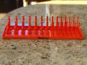 Snap On KA123FROR 1/2" 3 Row Post Socket Tray Orange