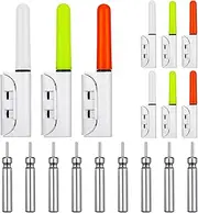 9 Pcs 2.5 Inch Fishing Glow Sticks LED Fishing Pole Light Night Fishing Strike Alert Glow Stick Bite Alarm Night Fishing Rod Waterproof Luminous Rod