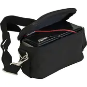 Black Carry Case/Bag w/ Cigarette Lighter Socket for 7AH 12V SLA Battery