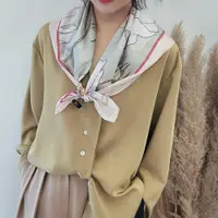 在飛比找ETMall東森購物網優惠-春季時尚女氣質印花韓版絲巾