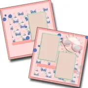 Beach Bum Sun - 2 Premade Scrapbook Pages - EZ Layout 6102