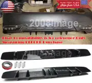 30"x6.5" Black Rear Bumper Diffuser Splitter Shark Fin Canard For Mercedes Smart