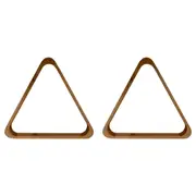 2PK Formula Sports Wooden Triangle Billiards/Pool Accessories 15-Ball Rack Brown
