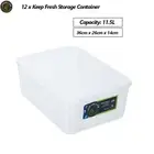 12 x Food Storage Containers Fridge Freezer Dry Food Pantry Organiser Box 11.5L