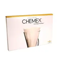 在飛比找Yahoo!奇摩拍賣優惠-CHEMEX 1-3人份 濾紙 無預摺 半月形 手沖咖啡︱咖