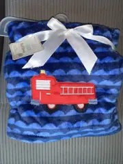 NWT le bebe FAVORITE Firetruck/Fire Truck Blanket HTF