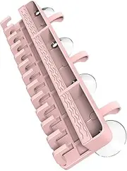 Ipetboom Organize Hair Extensions Silicone Hair Extension Holder Braiding Rack Rotating Hooks Wall Mount No Drill