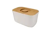 Joseph & Joseph 37cm Bread Bin Storage Container w Cutting Board Lid White