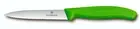 Victorinox 10cm Paring Knife, Pointed, Wavy Edge - Green -