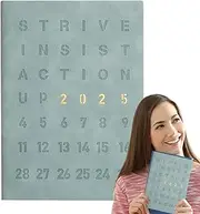 2025 Appointment Book | Waterproof PU Leather Cover Academic Planner A5 Agenda - Portable Calendar Planner, Smooth Writing Paper for Daily Weekly Monthly Arrangements