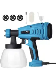 Tilswall Paint Sprayer, 550w Spray Gun Home Electric Paint Gun with 1300ml