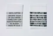 1000 PCS WHITE WOVEN CLOTHING CARE LABEL TAG - 100% COTTON - MACHINE WASH