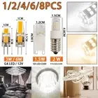 G4 Dimmable LED COB 3W 6W Light Bulb Capsule Lamp Replace Halogen Bulb AC DC 12V