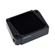 Alphacool NexXxos XT45 Full Copper X-Flow Radiator, 140mm, Single Fan, Black
