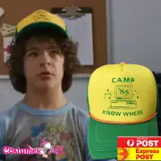 Kid Adult Stranger Things Dustin Camp Know Where Cap Hat Costume Accessory