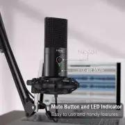 Fifine USB C&a Gaming Streaming Microphone Kit for Pc Computer, Arm Stand Mu