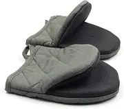 Heat-Resistant Silicone Oven Gloves - 2PCS, 500°F Safe, Non-Slip Grip, Soft Lining, Perfect for Cooking, Baking, and Kitchen Use (Grey)