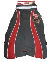 NWT KONG Outerwear HIGH-VIS Dog Jacket Medium 17”-20”, Reflective Grey/Red