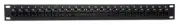 RiteAV 24 Port Cat5e Ethernet Network Patch Panel Female-Female Type 1u Black