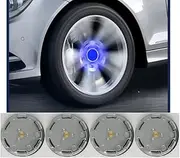 Floating Auto Light Wheel Caps Compatible with BMW Vehicles , Retrofit Wheel caps to fit Stock Wheels--4pcs (56mm, ‘M’)