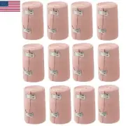 1/2/12 Elastic Bandages 3 in Compression Wrap Hook Emergency Dressings FAST SHIP