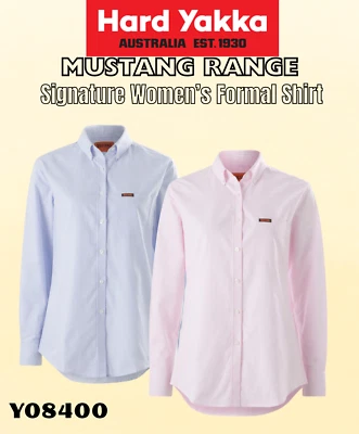 Hard Yakka Womens New Mustang Signature Cotton Formal Shirt Y08400