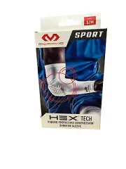 MCDAVID HEX TECH PADDED COMPRESSION PROTECTION SHOOTER ARM SLEEVE S/M BLACK NEW