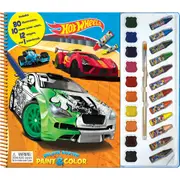 Mattel Hot Wheels Kids/Children Deluxe Poster Paint Fun Creative Kit 3y+