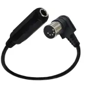 6.35mm Female to Right Angle DIN 5 PIN MIDI Male Speaker Amplifier Adapter Cable