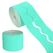 Corrugated Paper Bulletin Border for Classroom Decoration, Blue
